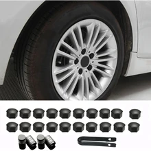 29pcs Tyre Cars Vehicles Tire Wheel Tyre Screw Cap Decorative Tyre Wheel Nut Screw Bolt Car Styling Dust Proof for Tesla Model 3