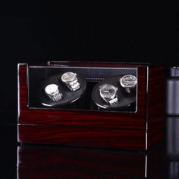 

Luxury Fashion High Quality Watch Winder Mover Open Motor Stop Automatic Watch Rotator Display Box Winder Remontoir Wood Leather