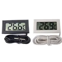 Mini termómetro Lcd para acuario, refrigerador Digital con sonda para pecera, accesorios impermeables de agua, medidor de temperatura X4T9