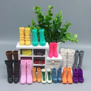

30cm High Genuine Replaceable shoes for Barbie Doll Accessories High Heels Shoes Boots Short Boots Thigh Boot New Style