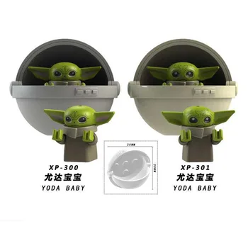 

LEGO Blocks Minifigures 2Pcs/Set Star Wars BABY Yoda Spacecraft Children Toy Gift Compatible With Lego Blocks