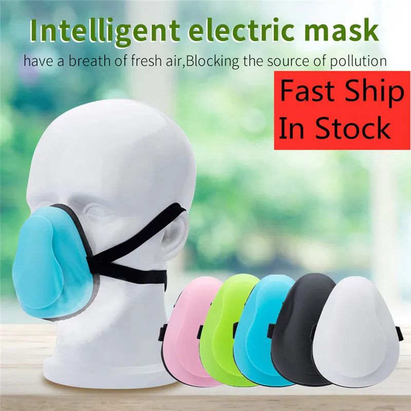 

Electric Masks Anti-Dust Silicone Mask Reuseable Face Masks Washable Earloop Masks with Filter Washable Protective Masks