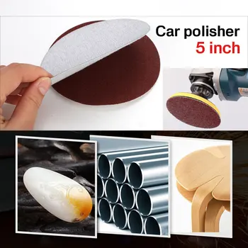 

Practical Polishing Polish Grinding Deburring Flocking 5 Inch Round Sandpaper Abrasive Paper Brushed Tablets Polished Sandpaper