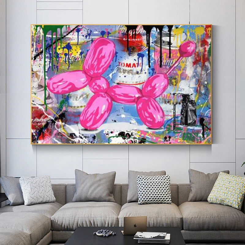 Graffiti Street Art Canvas Painting Cartoon Prints and Posters Modern Home Pictures Wall for Living Room Decor Cuadros | Дом и сад