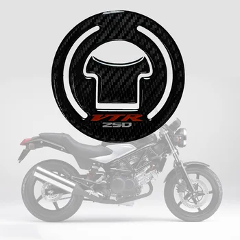 

3D Carbon-look Motorcycle Gas Oil Fuel Cap Cover Decal Carbon Fiber Sticker Protect for HONDA VTR250 VTR 250 1997-2012