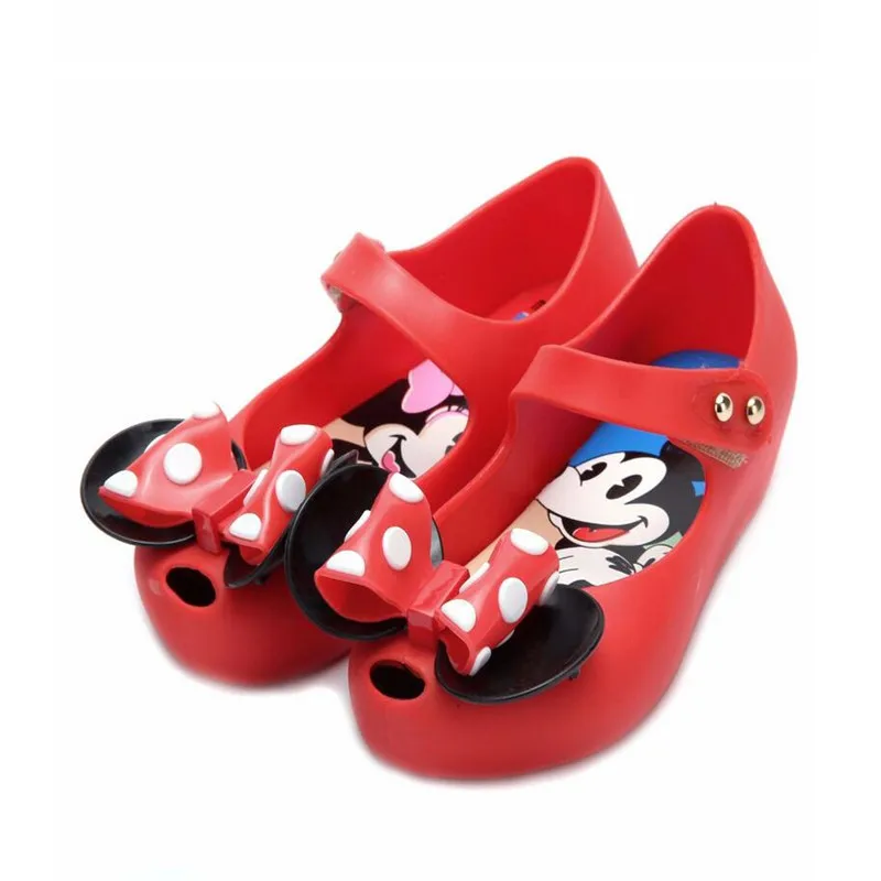Baby Girls Shoes Sandals New Summer Girls Cartoon Minnie Beach Sandals Children Jelly Shoes Baby Pink Non-slip Children Sandals