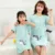 Новая детская ночная рубашка Baby Mother Хлопчатобумажная Пижама Girls Parent-child Sleepwear Unicorn Nightgown Nighty Kids Princess Dress