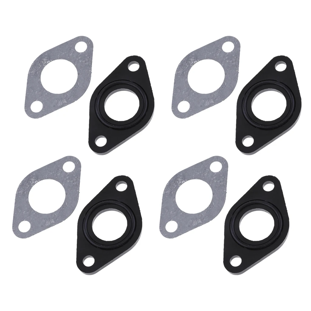 4 pcs Isolater Carburetor Gasket O Ring Spacer Fits for 50cc 70cc 90cc 110cc 125cc ATV Dirt Bike Scooter Carburetor