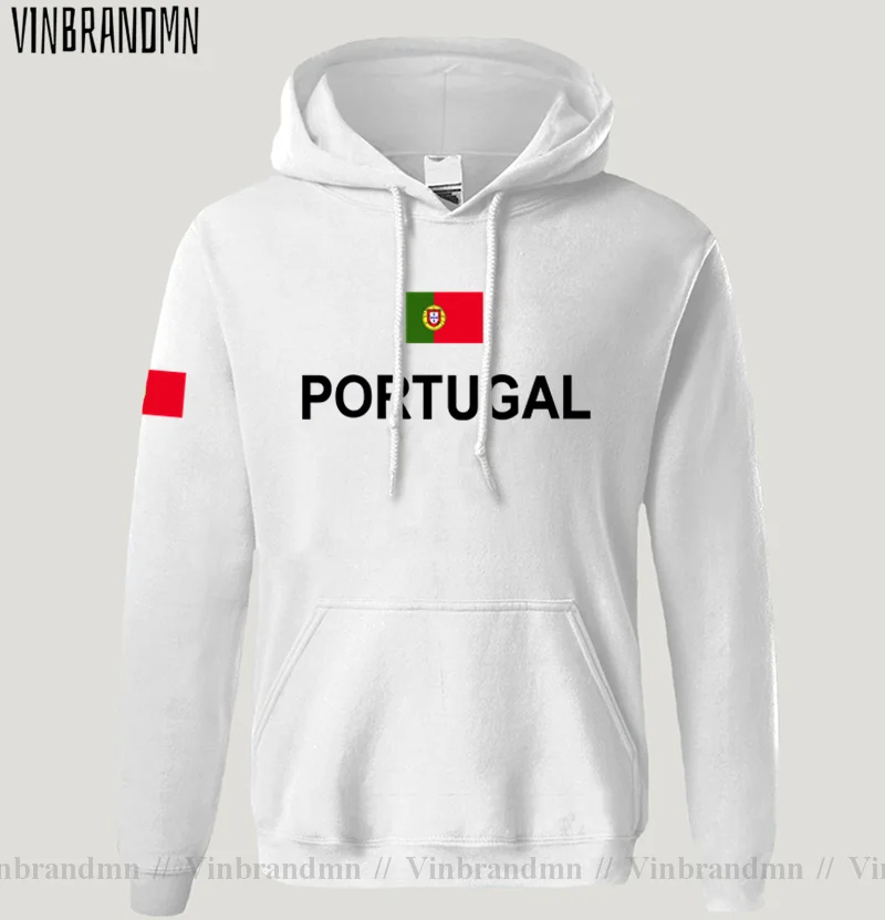 Sweat à Capuche Portugal - Homme Taille L - Bleu Foncé Doublé Polaire - Logo Fédération - Occasion