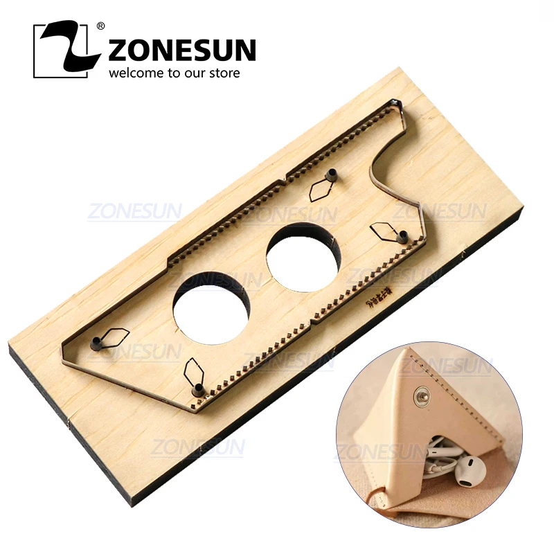 ZONESUN D5 индивидуальный инструмент для рукоделия, портмоне, стальное правило, пресс-инструмент для пробивки