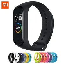 Xiaomi mi-браслет 4 с цветным смарт-экраном, браслет с сердечным ритмом, фитнес, 135 мА/ч, Bluetooth, 5,0, 50 м, для плавания, mi ng, водонепроницаемый, версия CN