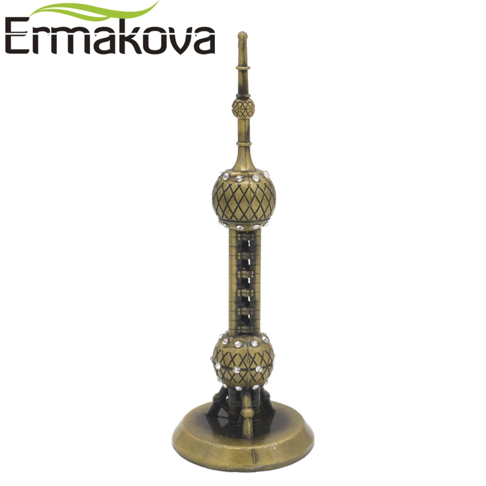 ERMAKOVA античная бронза Восточная жемчужная башня модель металлическая фигурка