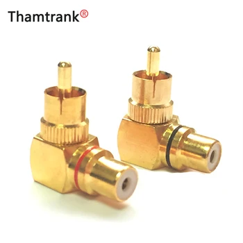 

10pcs/lot RCA Right Angle Male To Female Gold Plated Connector Plug 90 Degree Adapters