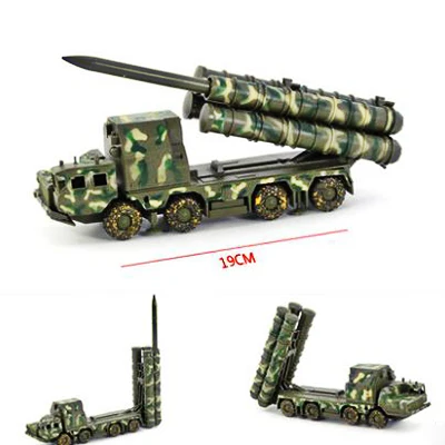 1/72 1: 72 Российская армейская S-300 ракетная система радарная машина пластиковый сборный грузовик пазл Строительный набор военный автомобиль модель игрушка подарок - Цвет: Белый