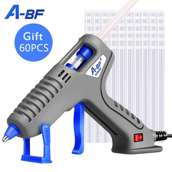 

A-BF 100W EU DIY Hot Melt Glue Gun 11mm Adhesive Stick Rod Industrial Electric Silicone Gun Thermo Gluegun Repair Heat Tool