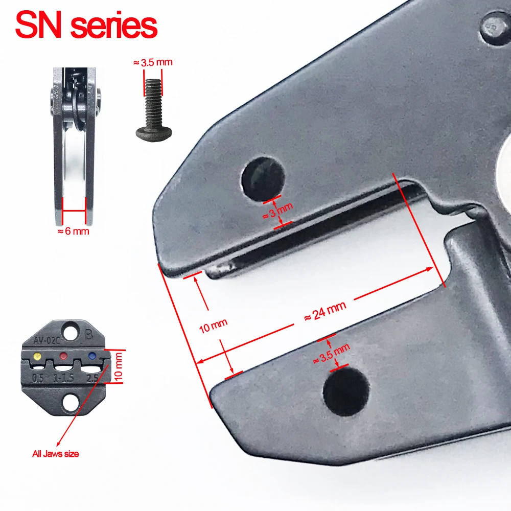 Sn-48b обжимной пресс-форм зп серия щипцы плоскогубцы челюсти DuPont2 ...