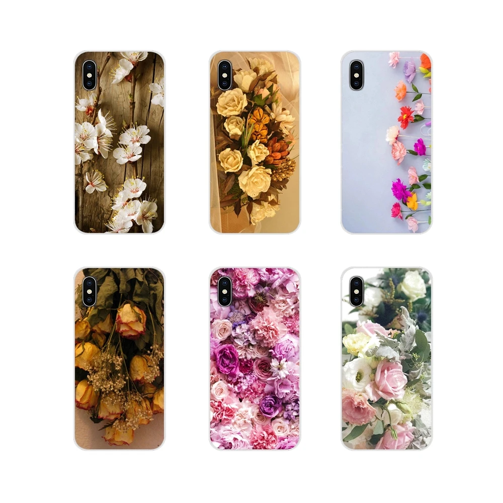 

For Samsung A10 A30 A40 A50 A60 A70 Galaxy S2 Note 2 3 Grand Core Prime Handmade Natural Real Dried Flowers Silicone Cases Cover
