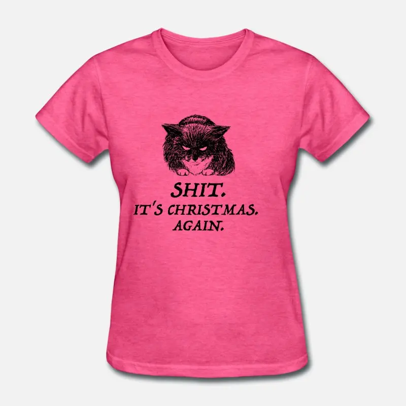 

New Arrival Bad Cat Christmas T Shirt For Mens Women O-Neck Summer Men's Tee Shirt Size Xxxl 4xl 5xl Male Hiphop