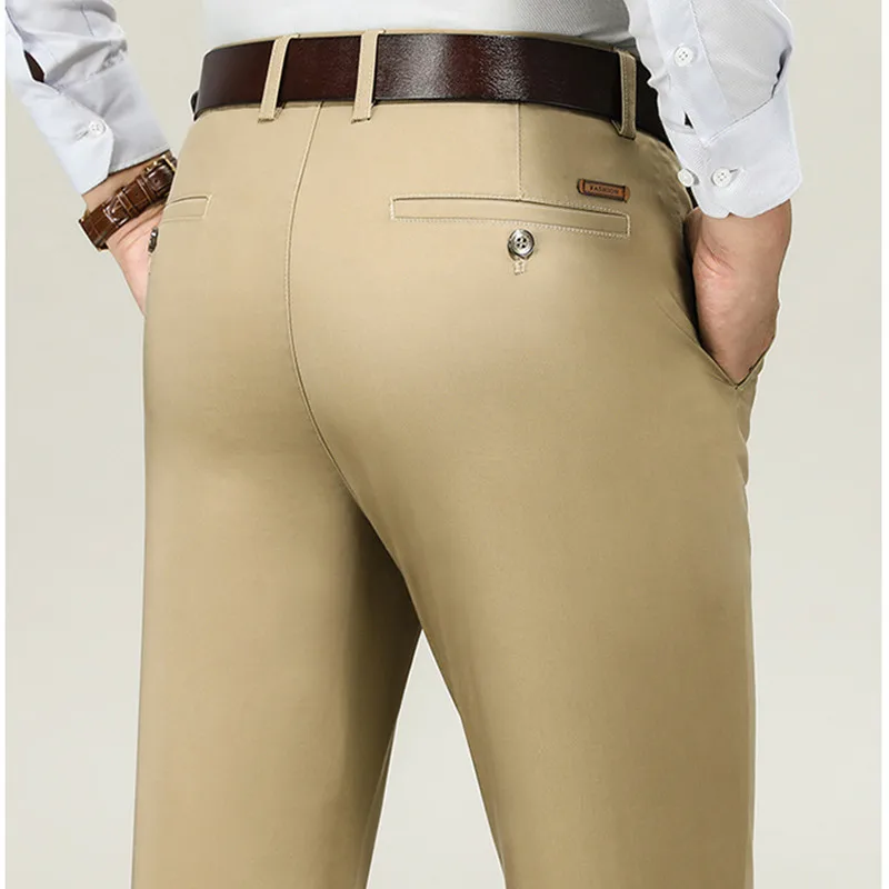 Men Pants stretch pants business pants suit pants men pants thin trousers for Business Office