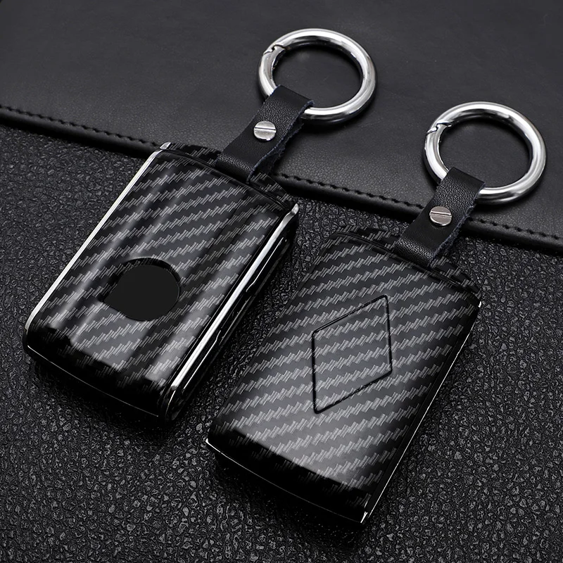 

ABS Carbon Fiber Pattern Car Remote Key Case Cover For Volvo XC40 XC60 S90 XC90 V90 2017 2018 T5 T6 2015 2016 T8 Car Accessorie