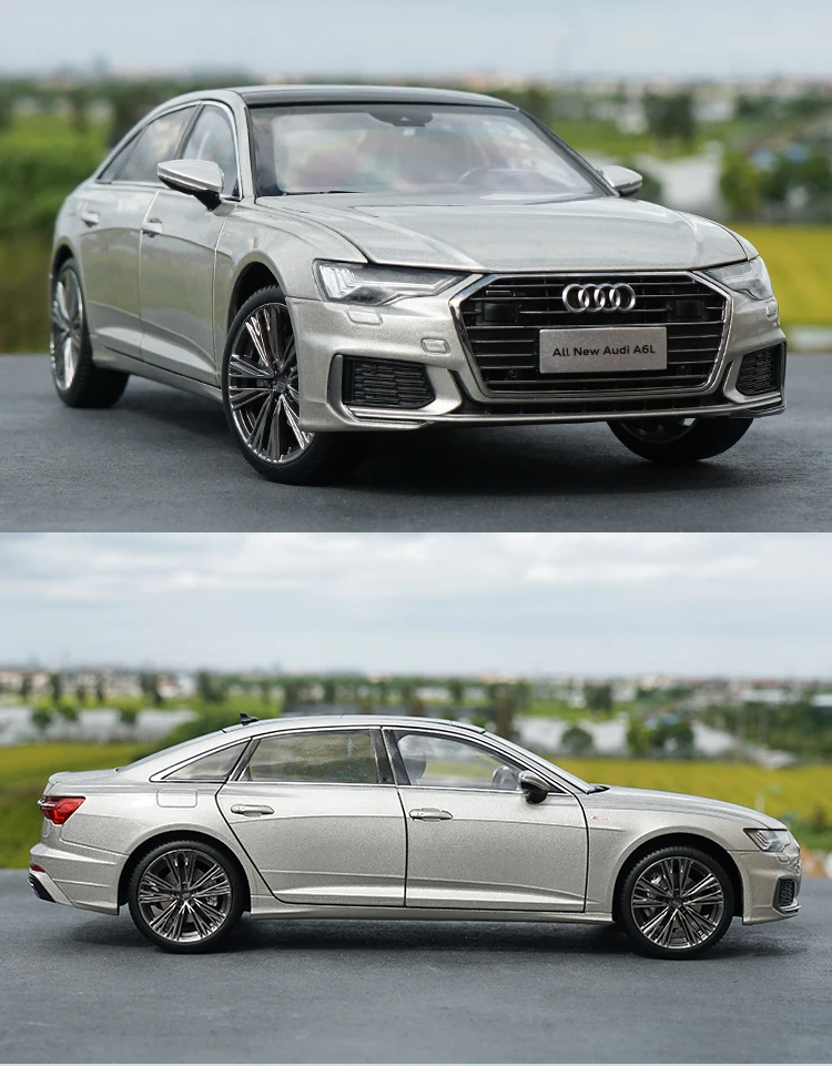 Новинка 1/18 модель автомобиля Audi A6 A6L 2019 коллекция подарков для мальчиков черная