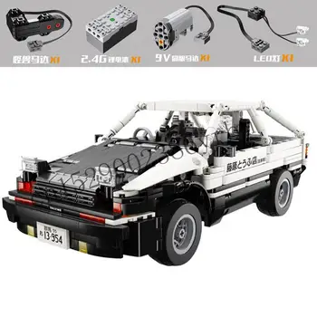 

DHL MOC Technic Initial D Toyota K81 AE86 Super RC Cars with motor lights Building Blocks Model Bricks Children Christmas Toys