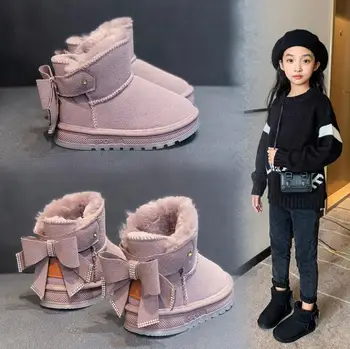 

Fashion 2020 girls winter boots children snow Boots Kids sport shoes Waterproof Snow Boots Warm Plush Winter Sneakers Kids Boots