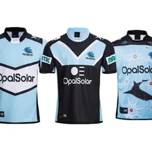 Футболка для регби CRONULLA SHARKS Размер: S-3XL принт на заказ номер имя качество идеальное