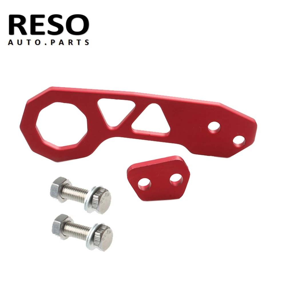 

RESO--JDM Anodized Billet Aluminum Racing Rear Tow Towing Hook Kit CNC Paint for Honda RSC372