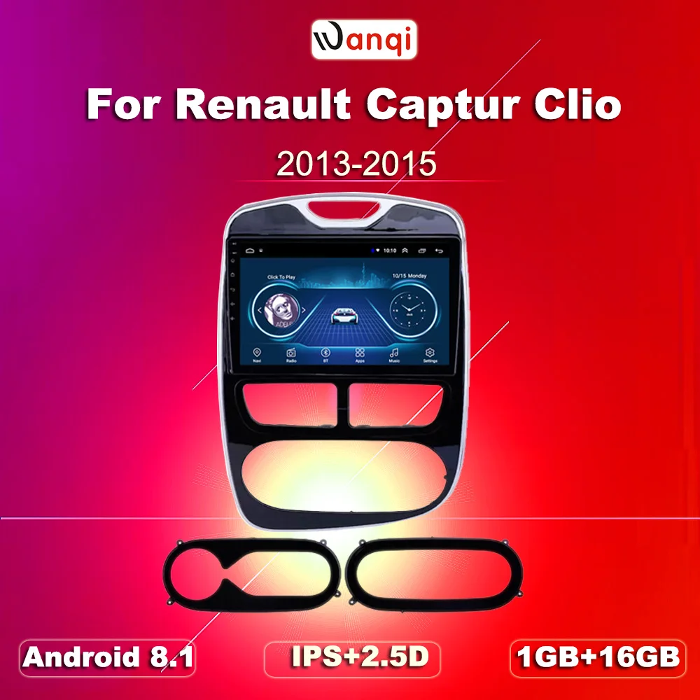 Автомобильный радиоприемник с навигацией 10 1 дюйма Android 8 GPS для Renault Clio 2013 2014 2015