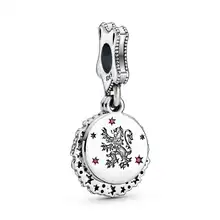 PDB 925 пробы серебро Волшебная школа подвеска Лев кулон с оригинальным логотипом для DIY браслет ожерелье