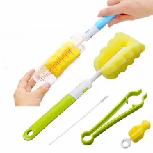 4 шт./компл. уход за ребенком набор кистей инструмент для очистки губки чашка бутылка соломенная щетка для чистки ребенка ниппельная кормушка бутылка чистые наборы для стрижки и удаления волос