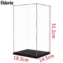 Odoria прозрачный акриловый/пластиковый чехол дисплея 31,2 см H Perspex самосборка пылезащитный