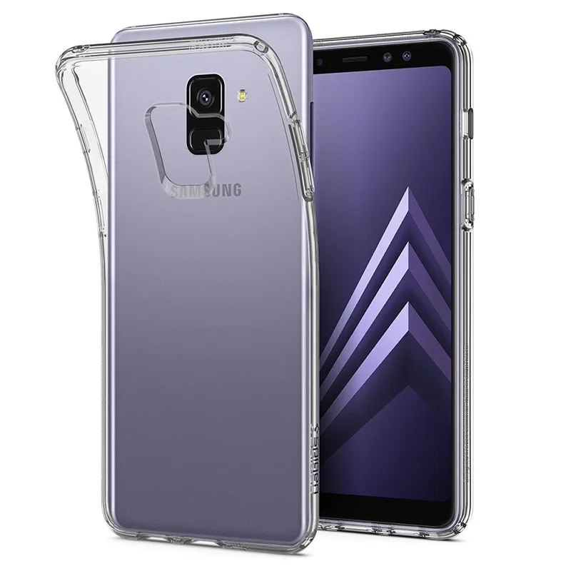 Прозрачный силиконовый чехол для Samsung Galaxy A8 + Plus 2018 Мягкий ТПУ телефона SM A530 A730