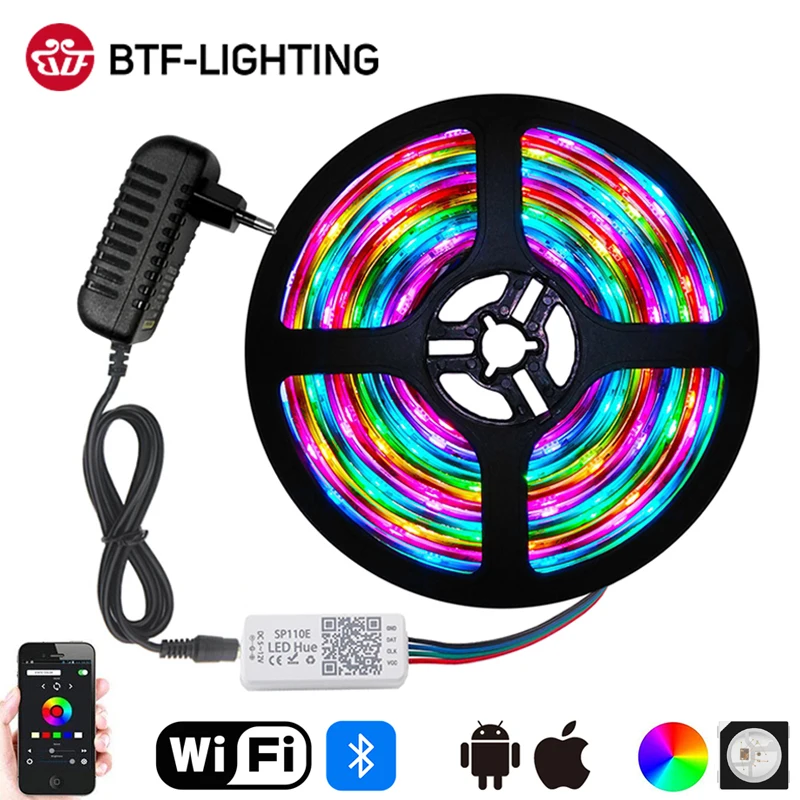 Светодиодная лента RGB светильник RF/Wifi Alexa/Bluetooth управление WS2812B ECO светодиодный s