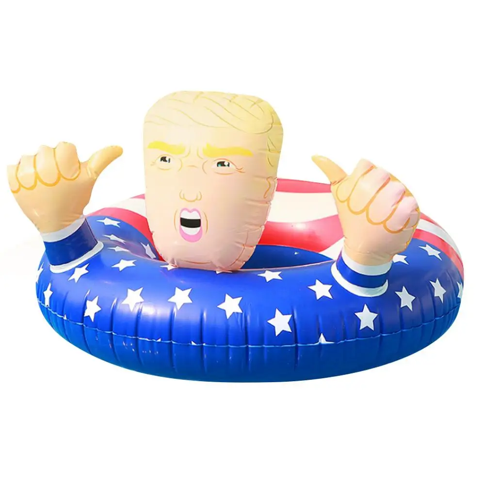 

42 Inch Trump Swimming Ring Fun Inflatable Swimming Floats Pool Beach Party Toys Women kids Swimming Water Sports accessories