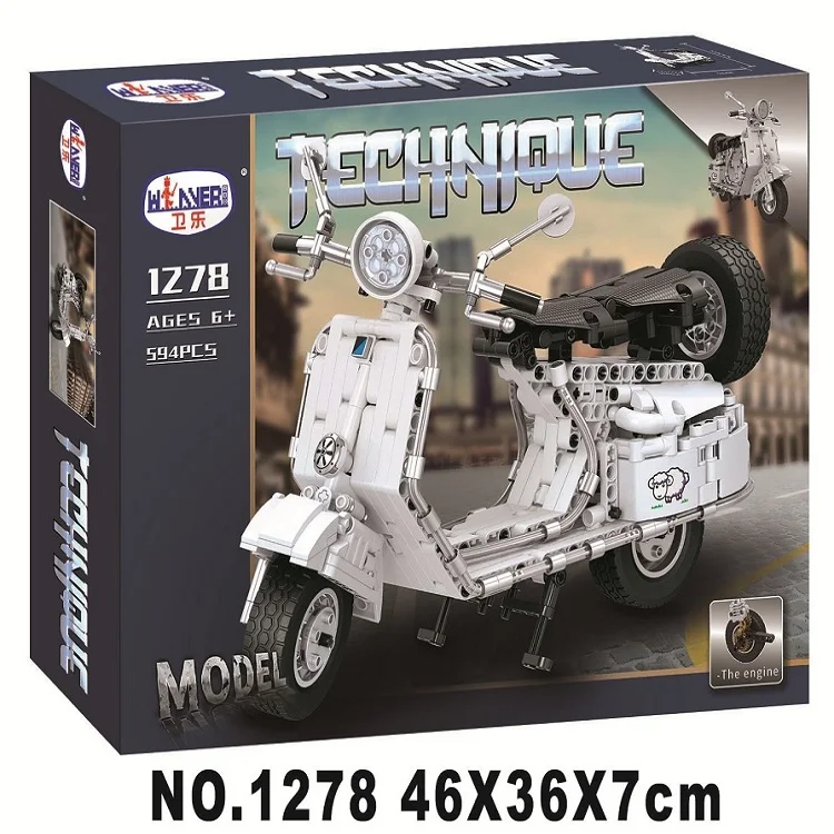 Winner 7067/1278 Technic Moto rbike новинка 594 шт. педальные строительные блоки для мотоциклов