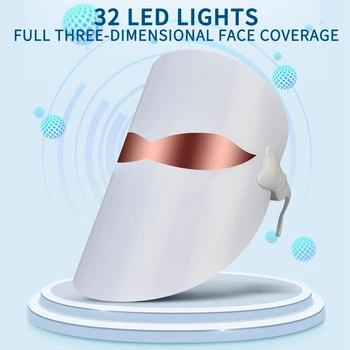 

Newest LED Facial Mask Photon Facial Beauty Skin Rejuvenation Masque LED Face Mask Therapy Anti Wrinkle Acne Tighten Skin Tool
