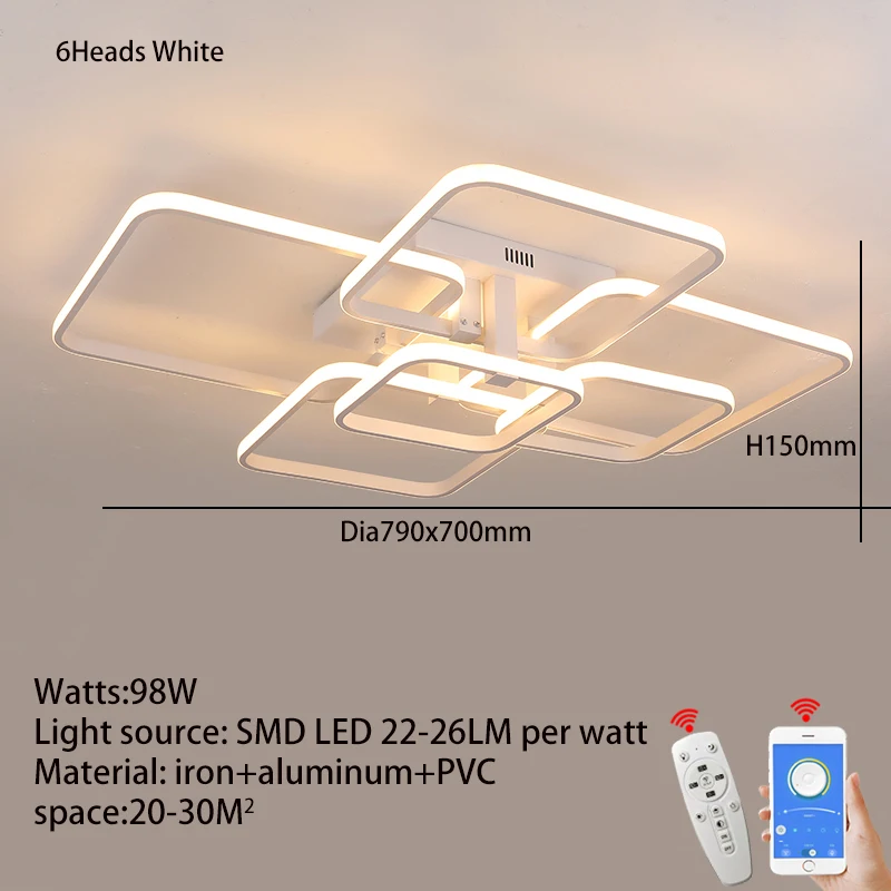6 têtes Blanc APP