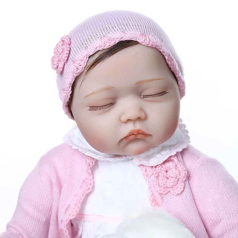 55 см новорожденный Спящий ребенок реалистичный младенец Кукла reborn baby ручной работы волосы мягкие Утяжеленные тело Очаровательная кукла мягкое касание