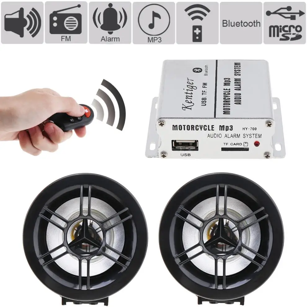 Hi Fi Bluetooth водонепроницаемый противокражный звук MP3 FM радио плеер Поддержка SD/USB