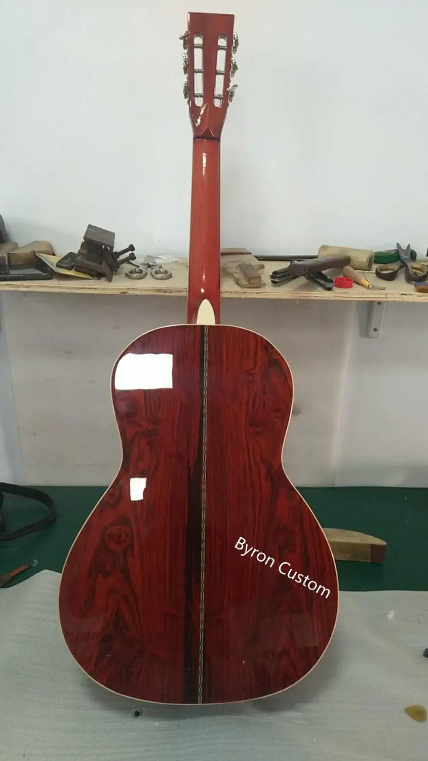 AAAA все твердые cocobolo дерево индивидуальный дизайн OOO28 акустическая электрогитара