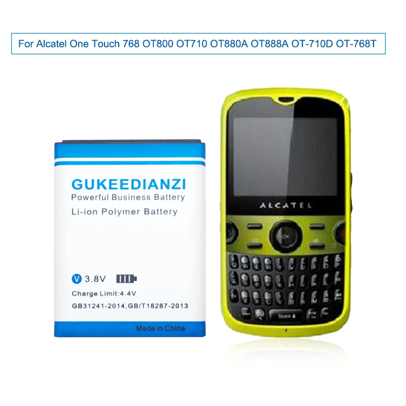 GUKEEDIANZI CAB3120000C1/CAB23A0000C1 1500 мА/ч, Батарея для Alcatel One Touch POP 768 OT800 OT710 OT880A OT888A OT-710D OT-768T