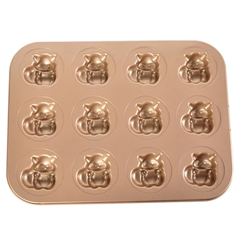 

12 Holes Cupcake Pan Muffin Tray Cupcake Mold Muffin Pan Carbon Steel Baking Pan Non Stick Bakeware Biscuit Pan