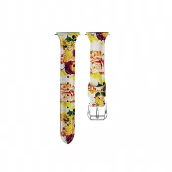 

Bracelet Flower Strap Watch Band Leather peony Print bracelet for Fitbit Versa Replacement Watch Accessories Wristbands Straps