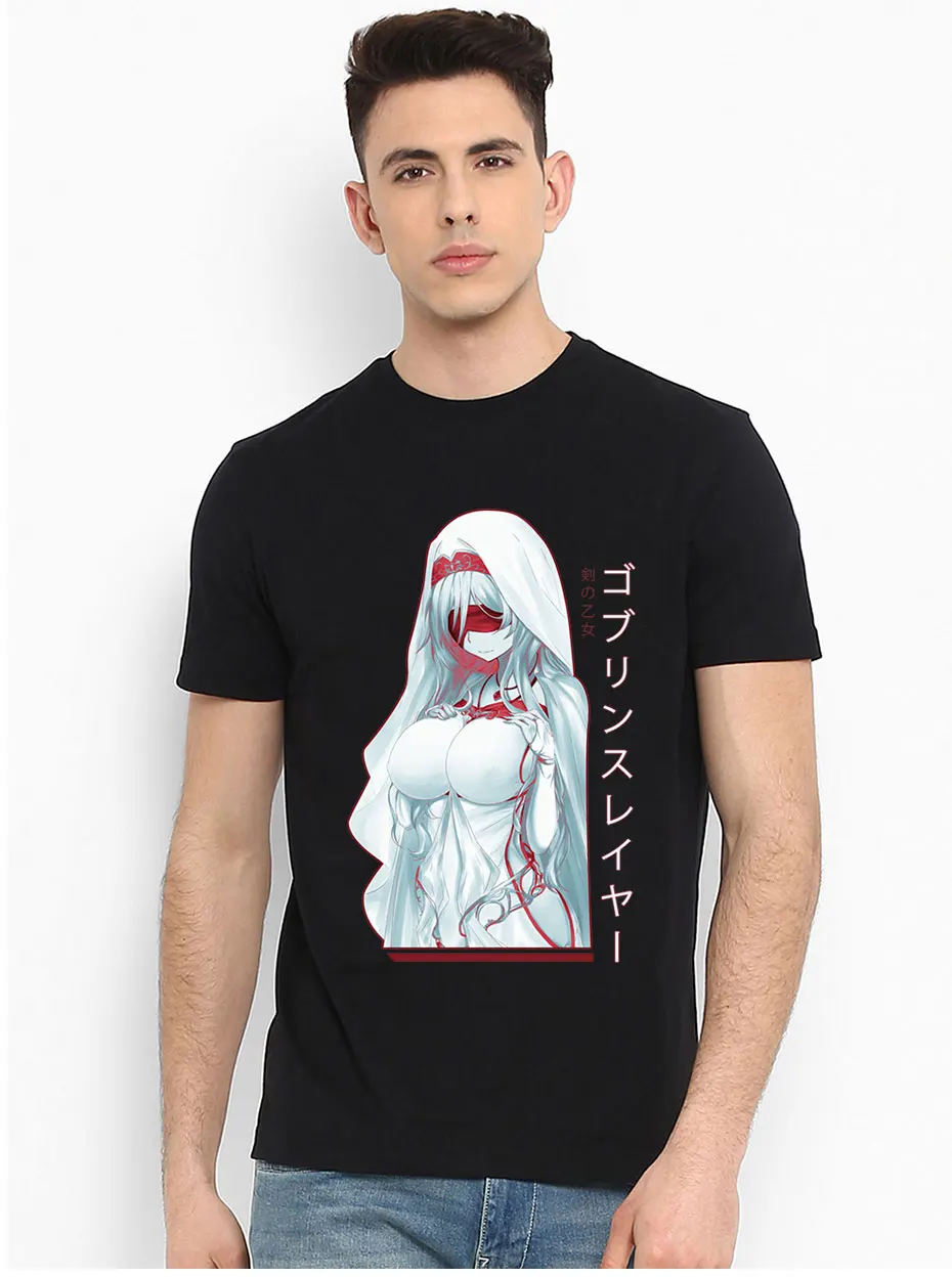 Harajuku Sword Maiden Goblin Slayer аниме футболка человек мягкий натуральный хлопок Camiseta S-6XL