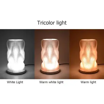

Creative LED Night Light 3D 10 Grades 3 Colors USB Bedroom Home Hotel Decor