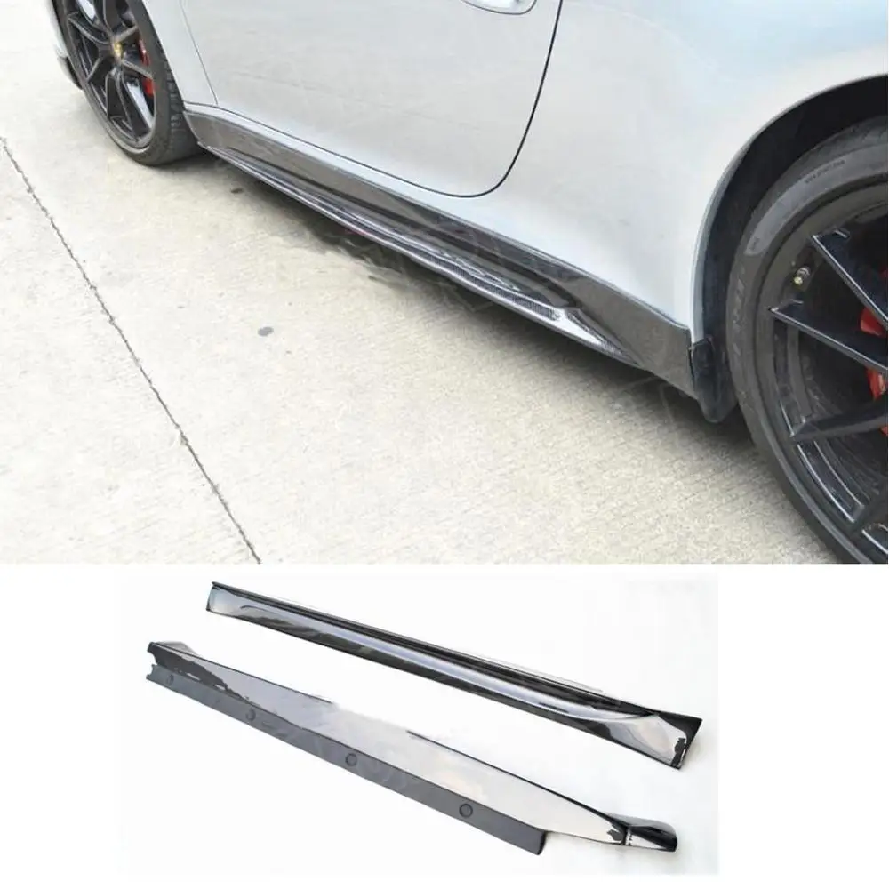 V Style Car Styling Real Carbon Fiber боковые юбки для наращивания губ наборы тела Porsche 911 Carrera 2005
