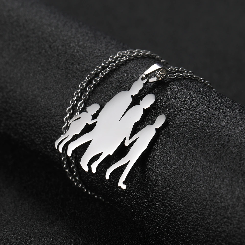 Family Baby Pregnant Necklace Heart For Wife Mother Father day Women Man Gift Love Gold Silver Color Stainless Steel Jewelry