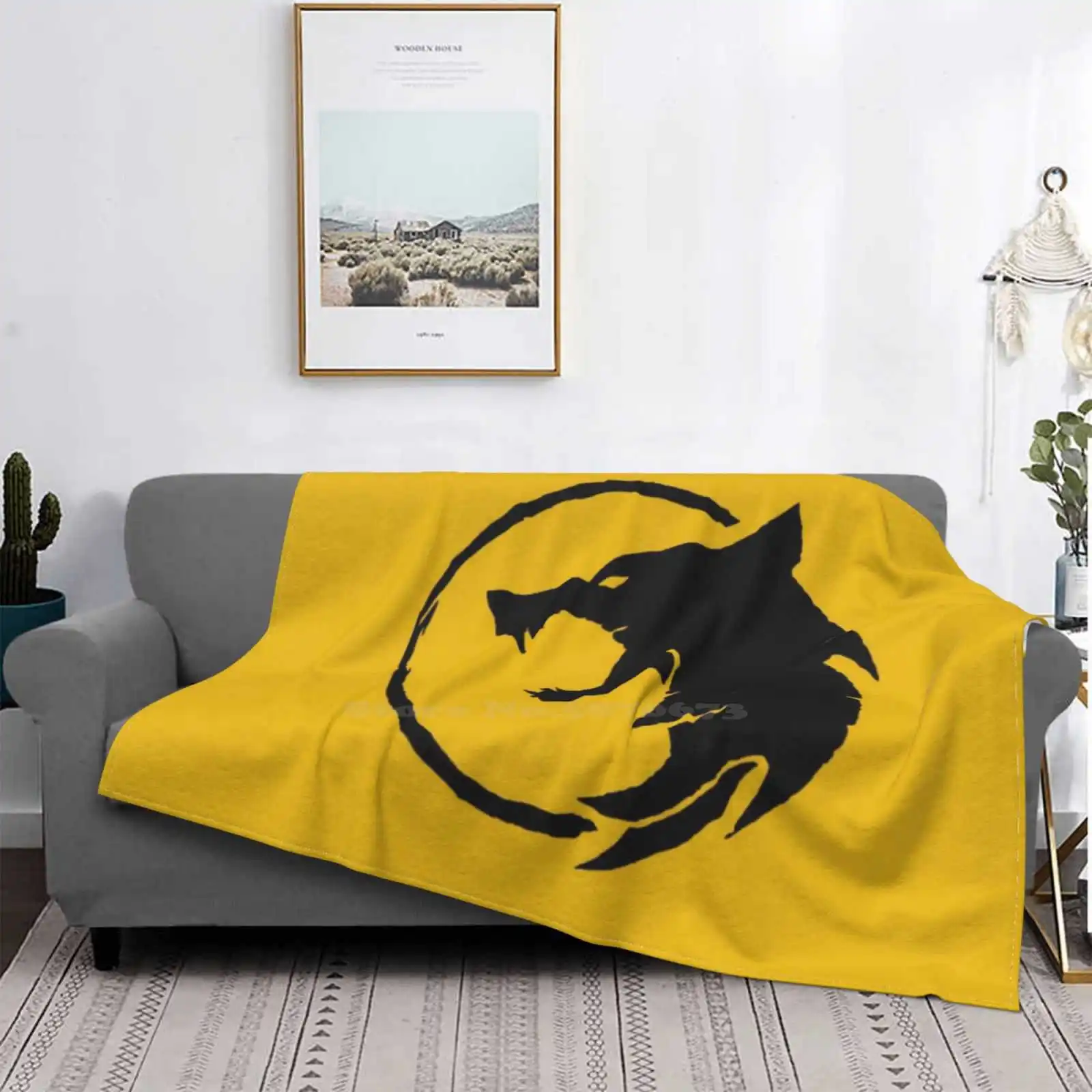 Wolf Fashion Soft Warm Throw Coperta Wolfman Wolf Moon Wolves Space Animal Nature Night Wild Forest Trees Horror Lupi Mannari